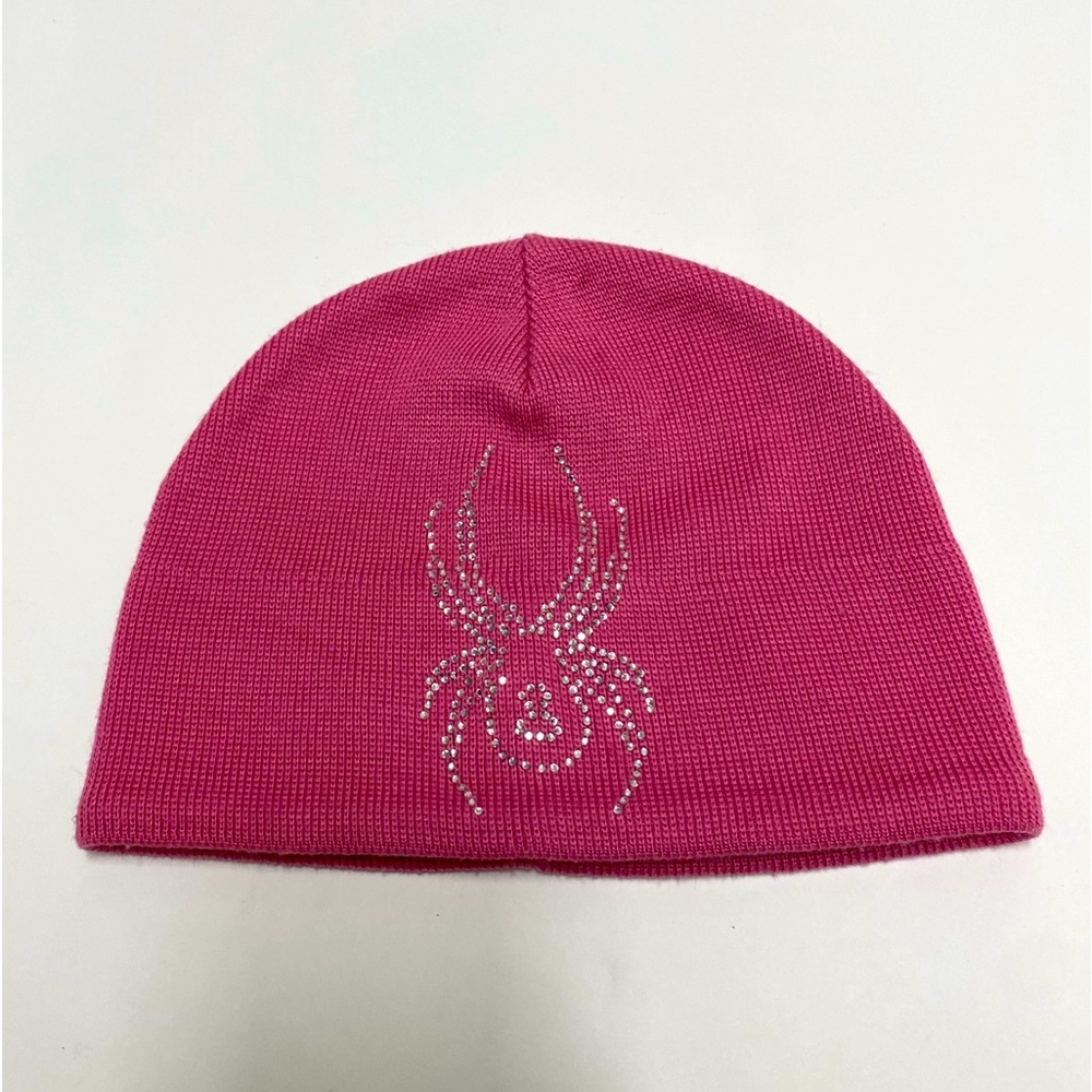 Pink spider beanie
